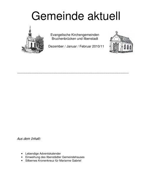 Gemeinde aktuell - Evangelische Erasmus-alberus-Gemeinde ...