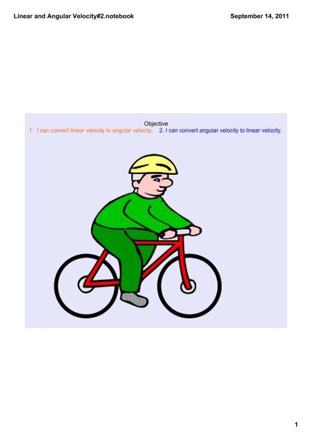 Angular Velocity To Linear Velocity