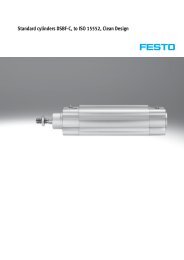 Standard cylinders DSBF-C, to ISO 15552, Clean Design