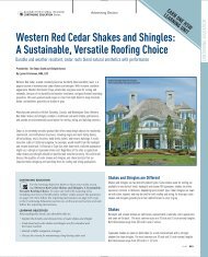 Western Red Cedar Shakes and Shingles - Architectural Record