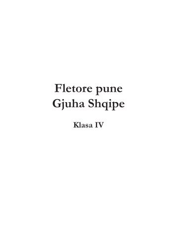 Fletore pune Gjuha Shqipe - Media Print