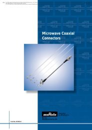 Microwave Coaxial Connectors SMT FSC Type - Future Electronics