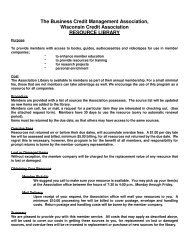 Library Resource Request Form and Rules - Wisconsin Credit ...