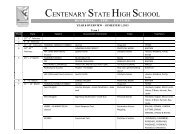 Year 8 - Centenary State High School