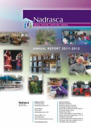 Nadrasca Annual Report 11/12 Abridged