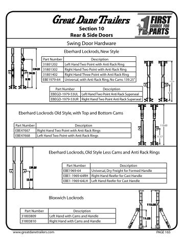 Lockrods & Hardware - Great Dane Trailers