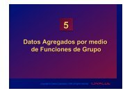 Datos Agregados por medio de Funciones de Grupo