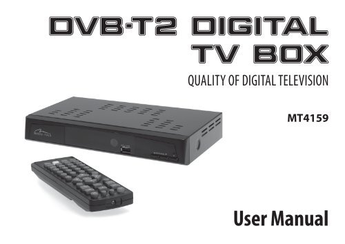 User Manual DVB-T2 DIGITAL TV BOX - Media-Tech