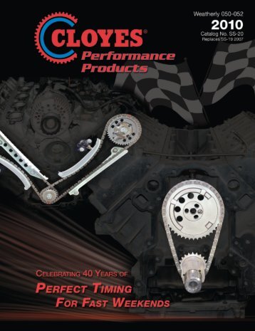 Download Catalog PDF File - Cloyes Gears and Products