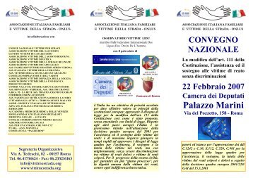 Brochure - Associazione Italiana Familiari e Vittime della Strada