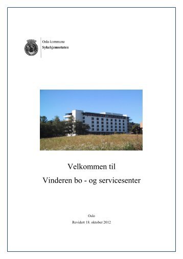 Vinderen bo- og servicesenter - Sykehjemsetaten