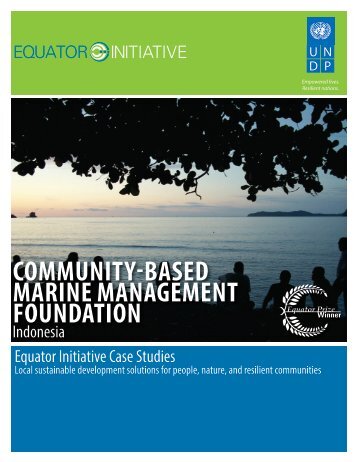 Community-Based Marine Management Foundation - UNDP