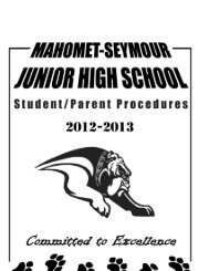 Student Handbook - Mahomet-Seymour CUSD #3