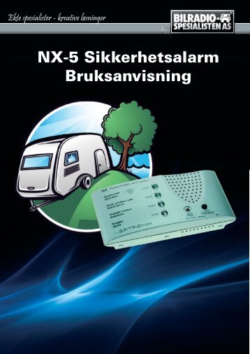 NX-5 Sikkerhetsalarm Bruksanvisning