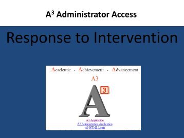 A3 Training ppt for GSPs and School Administrators