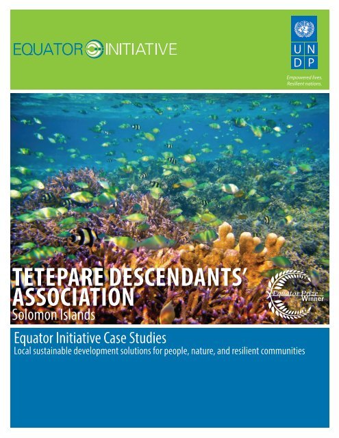 Tetepare Descendants' Association (TDA) - Equator Initiative