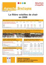 La filiÃ¨re volailles de chair en 2008 - fÃ©vrier 2010 (PDF ... - Agreste