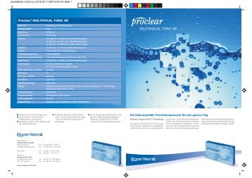 Proclear® Multifocal Toric XR - Coopervision-training.com