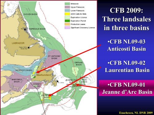 Petroleum Exploration Opportunities in Jeanne d'Arc Basin , Call for ...