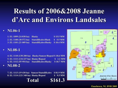 Petroleum Exploration Opportunities in Jeanne d'Arc Basin , Call for ...