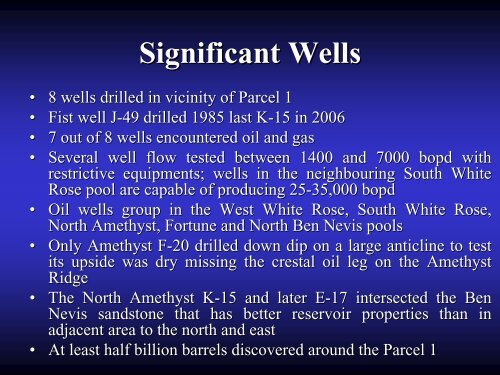 Petroleum Exploration Opportunities in Jeanne d'Arc Basin , Call for ...