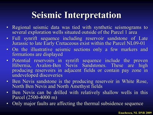 Petroleum Exploration Opportunities in Jeanne d'Arc Basin , Call for ...