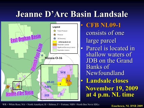 Petroleum Exploration Opportunities in Jeanne d'Arc Basin , Call for ...