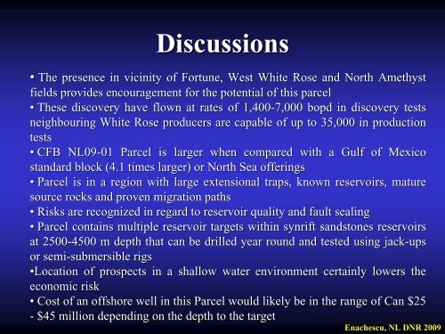 Petroleum Exploration Opportunities in Jeanne d'Arc Basin , Call for ...