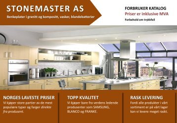 KATALOG MED PRISER - NY 15.JULI 2012 - StoneMaster AS