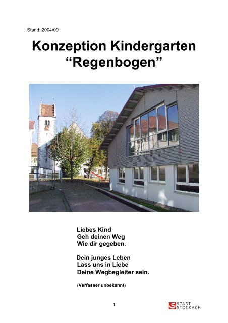 Konzeption Kindergarten â€œRegenbogenâ€ - Stadt Stockach