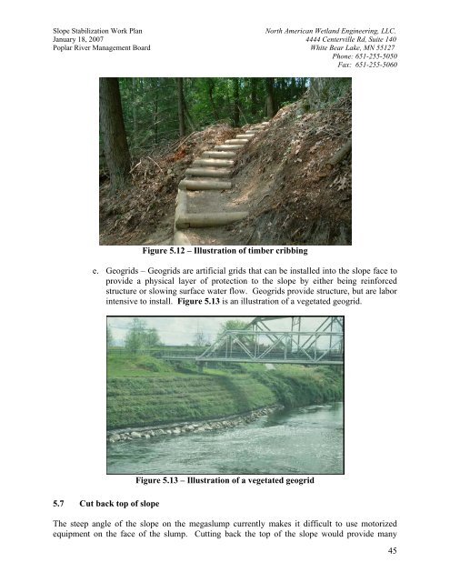 Slope Stabilization Work Plan For Poplar River Management Board