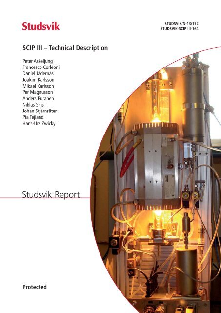 SCIP III â Technical Description - Studsvik