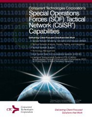 (C5ISR*) Capabilities - CTC External Portal - Concurrent ...