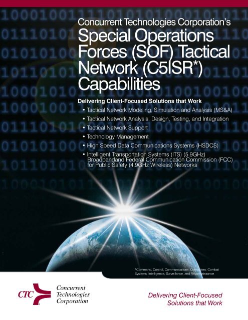 (C5ISR*) Capabilities - CTC External Portal - Concurrent ...