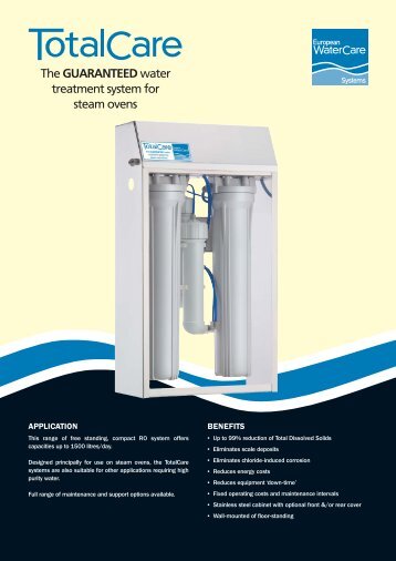 TotalCare Guaranteed Water Treatment System for Combis and ...