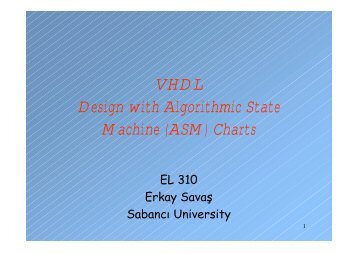 VHDL Design with Algorithmic State Machine (ASM) Charts