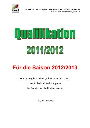 FÃ¼r die Saison 2012/2013 - Steiermark.schiri.at