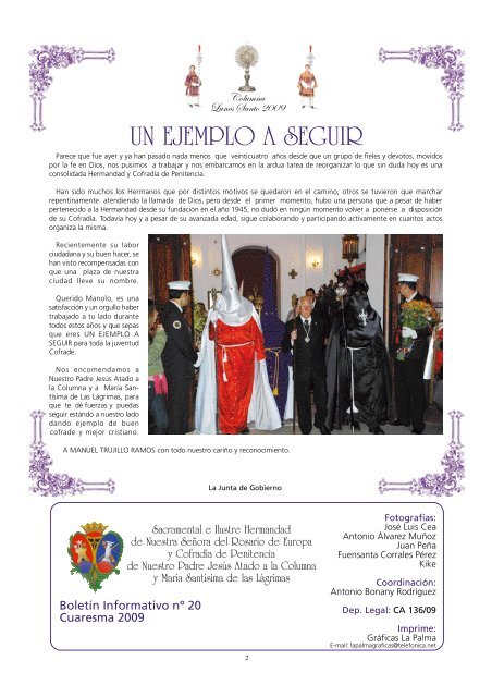 Revista Columna 2009 - CofradÃ­a de la Columna de Algeciras
