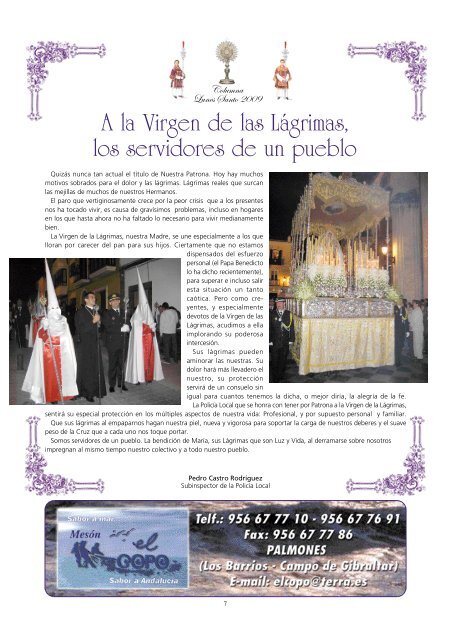 Revista Columna 2009 - CofradÃ­a de la Columna de Algeciras