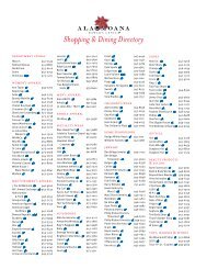 Cheat Sheet - Ala Moana Center