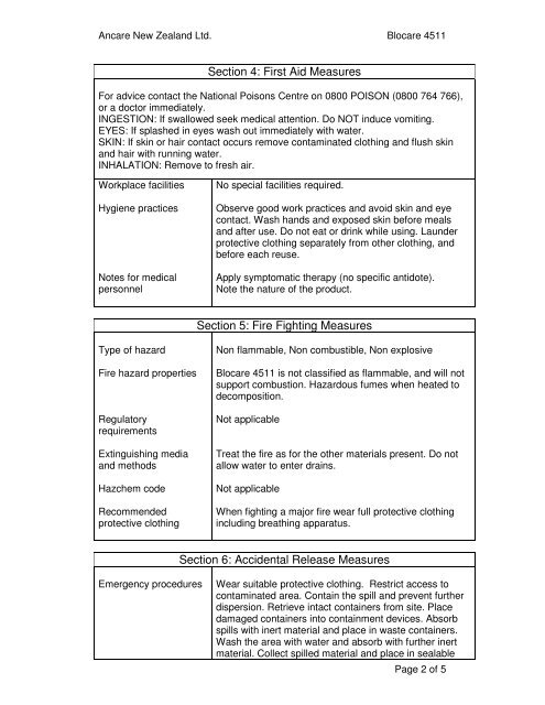 SAFETY DATA SHEET Section 1: Identification ... - Myfarmstore.co.nz