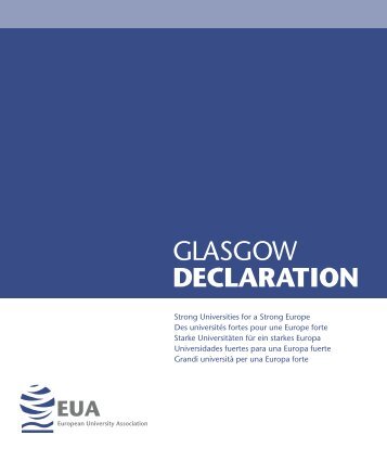 GLASGOW DECLARATION - Espacio Europeo de EducaciÃ³n Superior