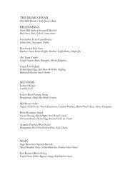 Menu - Boar's Head Inn