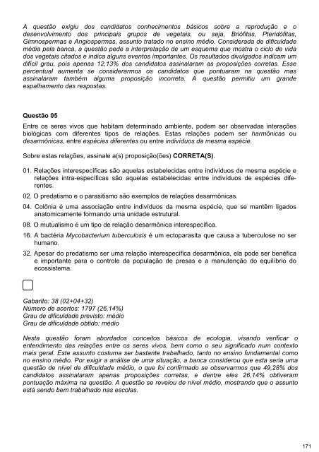 RelatÃ³rio Oficial Vestibular UFSC/2008 [PDF]