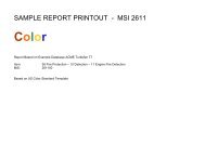 SAMPLE REPORT PRINTOUT - MSI 2611 - ReliaSoft