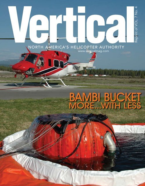 Vertical Magazine Features the Bambi Bucket - SEI Industries Ltd.