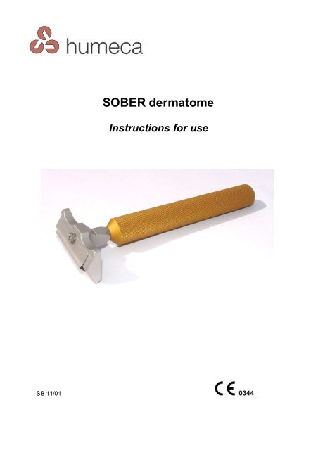 SOBER dermatome - Humeca