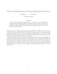 Design and Implementation of a Homomorphic ... - Researcher