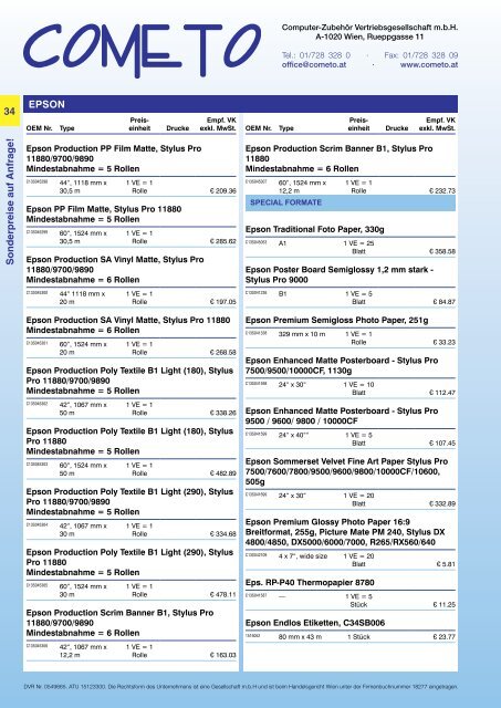 PDF-Katalog Epson - Cometo