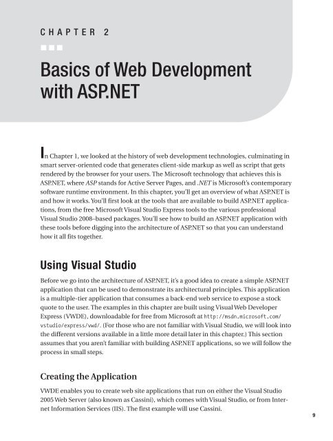 Beginning Web Development, Silverlight, and ASP.NET AJAX